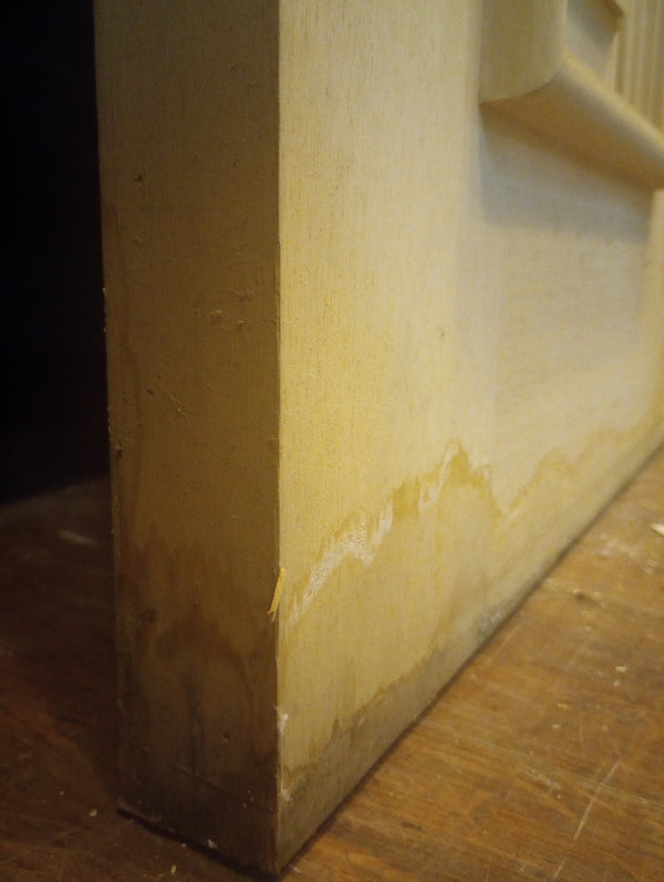 Exterior Wooden Door with Oval Top Window & Raised Panels 34" x 80" #GA-S029