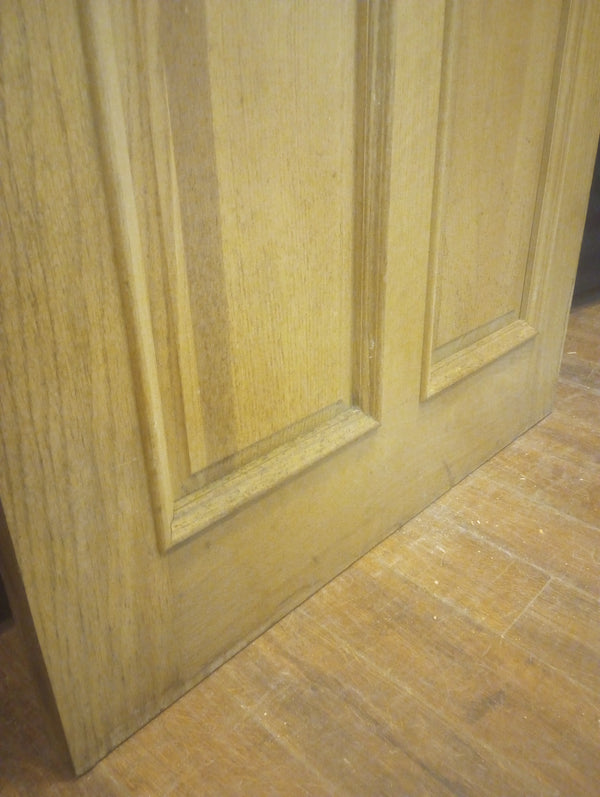 Exterior Wooden Door with Top Half Moon Glass & 4 Raised Panels 36" x 80" #GA-S034