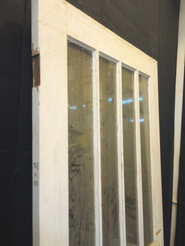 Half Vertical Glass & Raised Panel Interior Door 33 3/4" x 80 1/2" #GA-S048