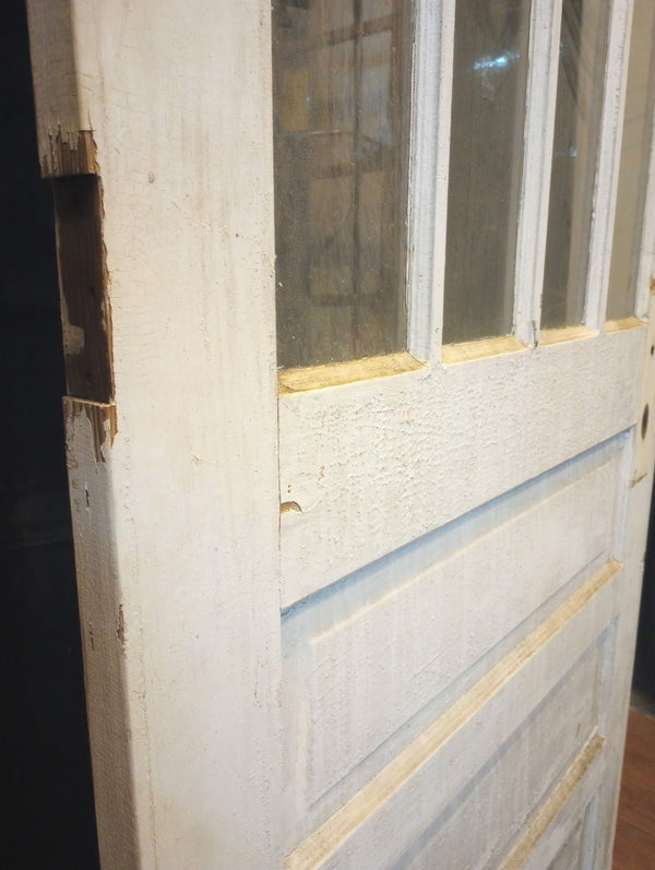 Half Vertical Glass & Raised Panel Interior Door 33 3/4" x 80 1/2" #GA-S048