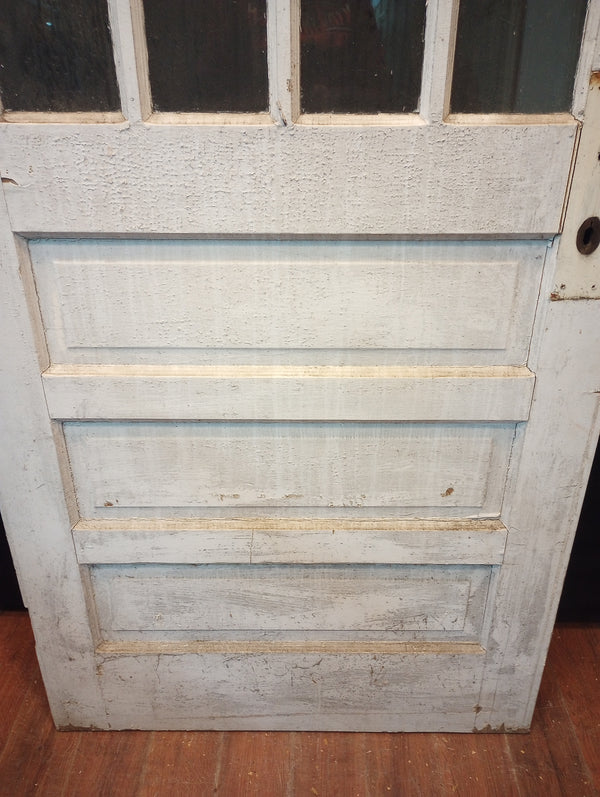 Half Vertical Glass & Raised Panel Interior Door 33 3/4" x 80 1/2" #GA-S048