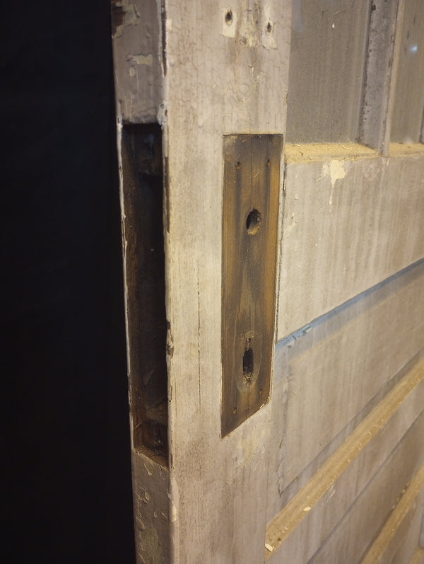 Half Vertical Glass & Raised Panel Interior Door 33 3/4" x 80 1/2" #GA-S048