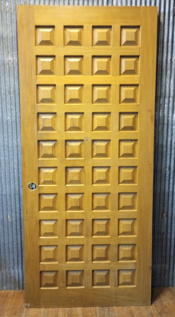 40 Raised Square Panel Exterior Door 35 3/8" x 80" #GA-S099