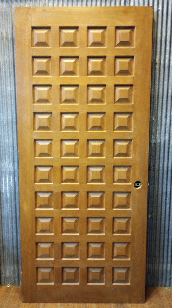 40 Raised Square Panel Exterior Door 35 3/8" x 80" #GA-S099