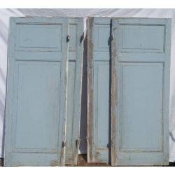 Pair of Raised Panel Wood Shutters #GA195