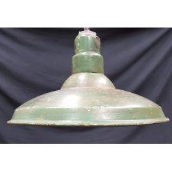 Green  & White Cased Industrial Light with Wire & Plug #GA75