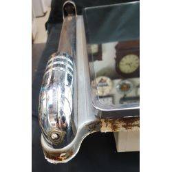 1920's Art Deco Medicine Cabinet with Front Mirror & Torpedo Side Lights #GA4161