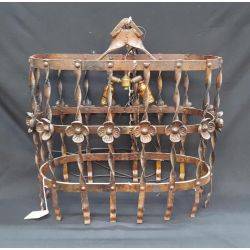 Governor's Original Large Wrought Iron 2 Light Chandelier #GA4125