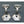 Load image into Gallery viewer, Pair of Salvaged Art Deco Handrail Bannister Brackets #GA4067