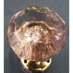 Crystal Amethyst Colored Door Knob Set #GA140