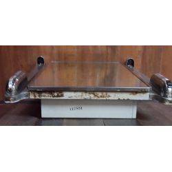 1920's Art Deco Medicine Cabinet with Front Mirror & Torpedo Side Lights #GA4161