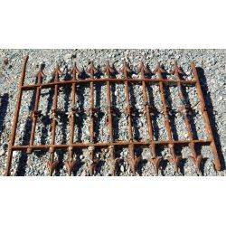 Set of 2 Arrow Point Arch Top Wrought Iron Window Grates #GA80