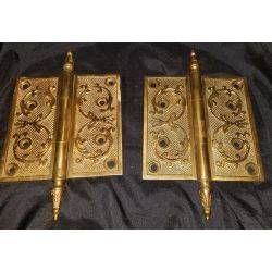 Eastlake Design Solid Brass Steeple Hinges #GA275