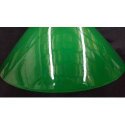 Green & White Cased Shade with Brass Rod Ceiling Pendant Chandelier #GA1039