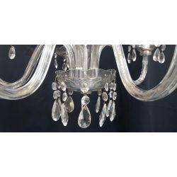 5 Light Crystal Chandelier with Faceted Prisms #GA508