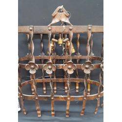 Governor's Original Large Wrought Iron 2 Light Chandelier #GA4125