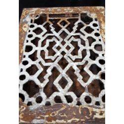 Cast Iron Art Deco Floor Register Vent Grate #GA207