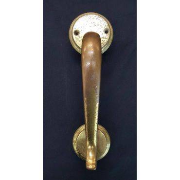 Solid Brass Interior Door Pull With Round Back Plates #GA4001