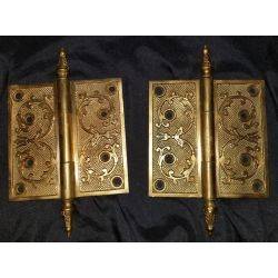 Eastlake Design Solid Brass Steeple Hinges #GA275