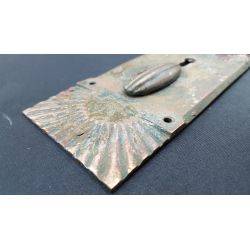 Art Deco Door Knob Back Plate With Keyhole Cover #GA4212