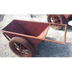 Industrial Red Oxide Factory Rolling Bin Cart