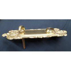 Pair of Brass Art Nouveau Front & Back Door Knob Plates #GA4214