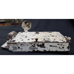 Primitive Iron Rim Lock with Top Handle & Separate Door Pull #GA4176