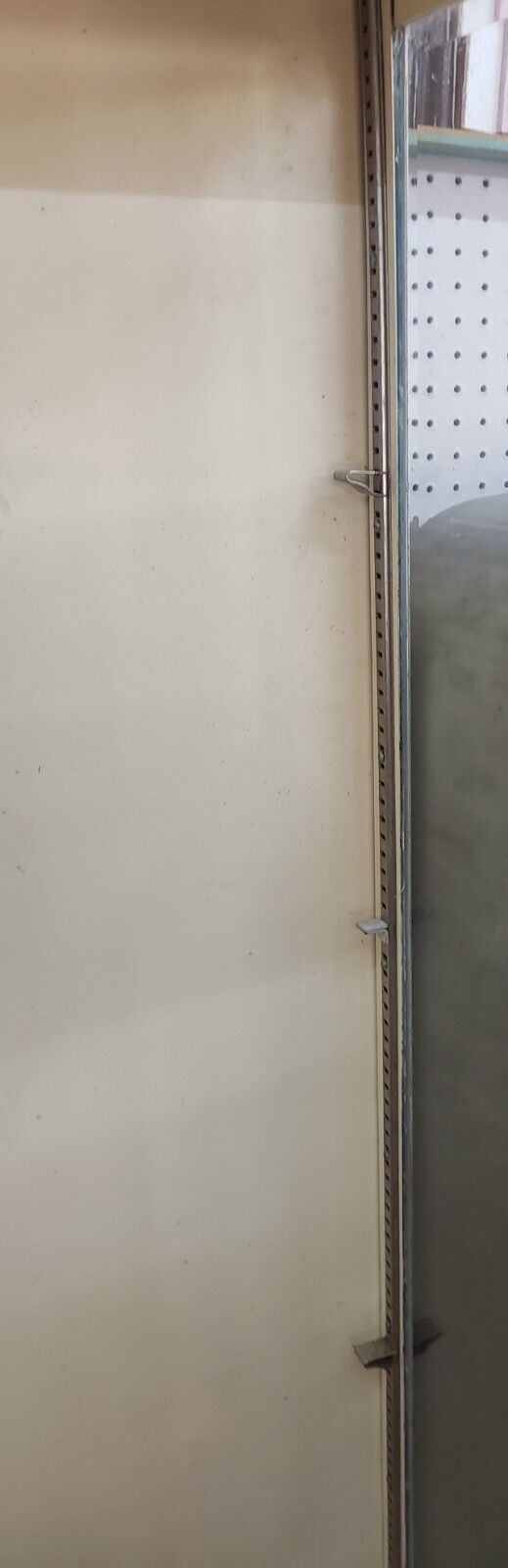 Tall Antique Beveled Glass Medical Cabinet with Adjustable Shelf Brackets #GA2225