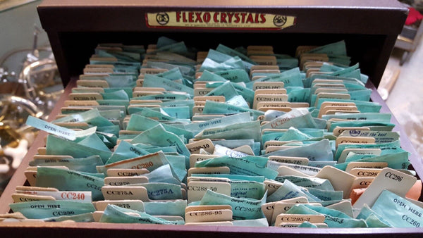 Wrist / Pocket Watch Crystals Catalog Cabinet Lot of 3800 Crystals