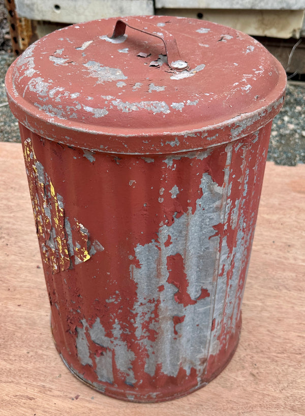 Industrial Galvanized Steel Trash Cans w/ Lids - 23 Available - GA20792