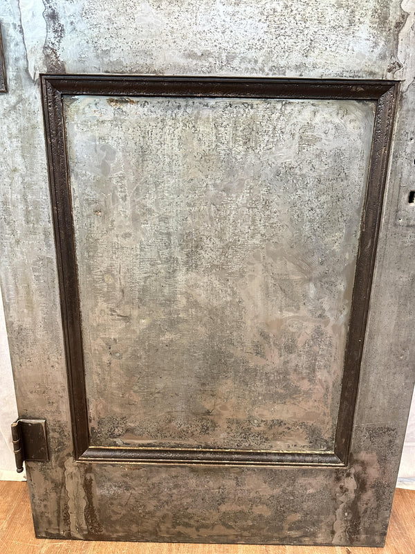 2-Panel Galvanized Steel Door w/ Original Hardware GA20566