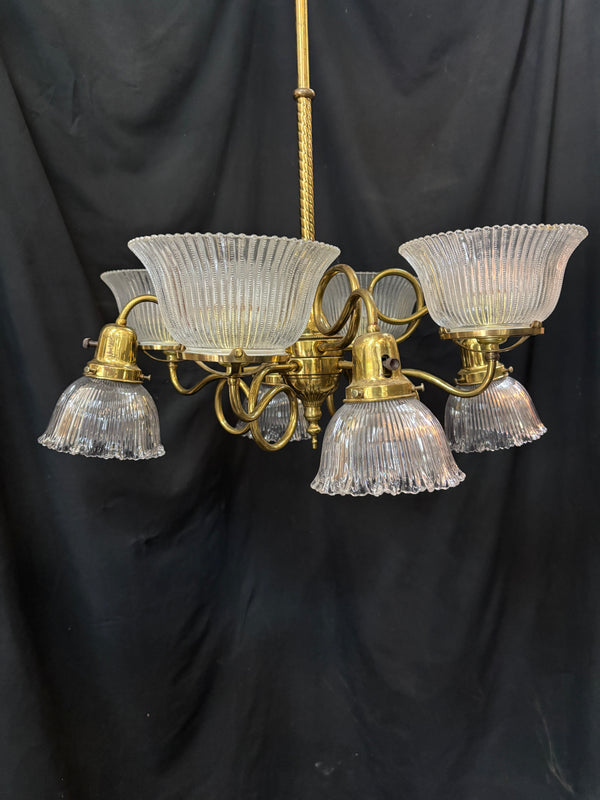 Victorian Brass 8-Light Chandelier GA21192
