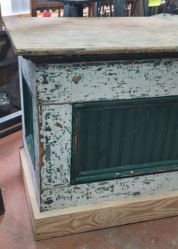 Vintage General Store Low Profile Wooden Counter 84" x 25 3/4" x 31 3/4" GS00841