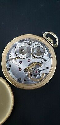 Vintage 1940 Waltham Colonial Premier 14K Solid Gold 21 Jewel Pocket Watch