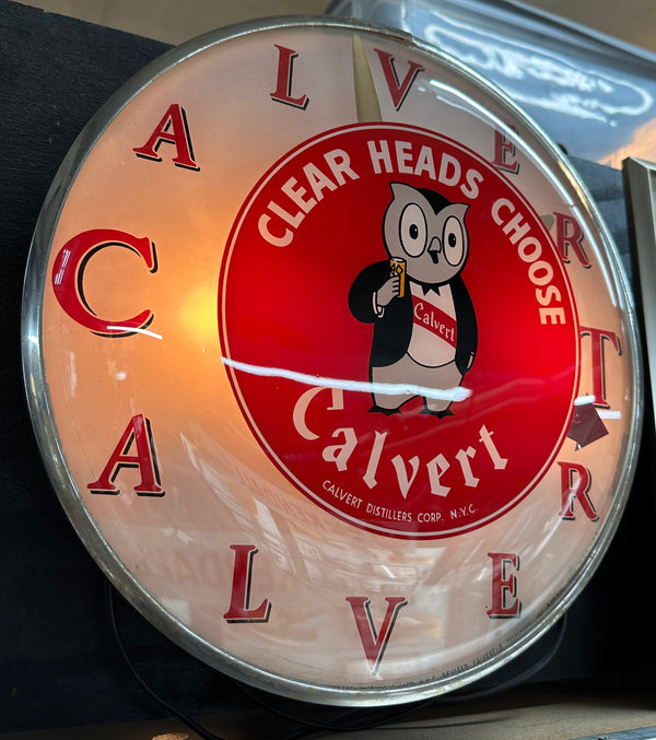 Calvert Distillers Corp. Round Wall Clock GA20357