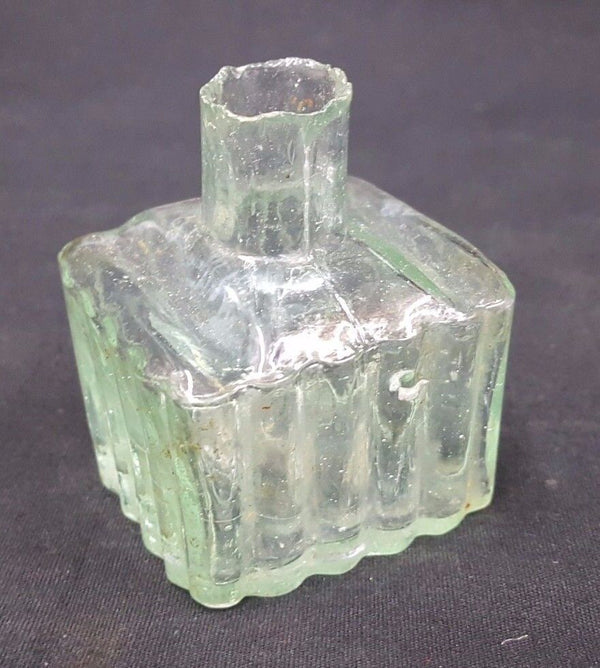 Civil War Era Hand Blown Glass Inkwell