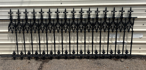 38 Feet of Victorian Cast Iron Porch Railing GA21299