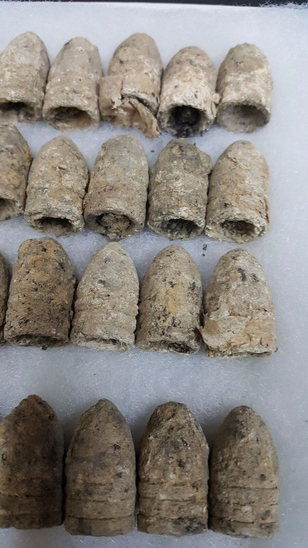 40 CW 3 Ring Bullets Dug at Battle of Deep Bottom in White Oak Swamp VA GS00717