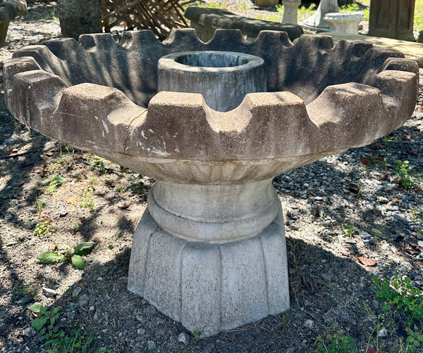 Concrete Fountain w/ Raised Centerpiece GA20350