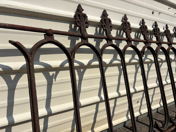 15 Feet of Iron Fence Panels GA21607