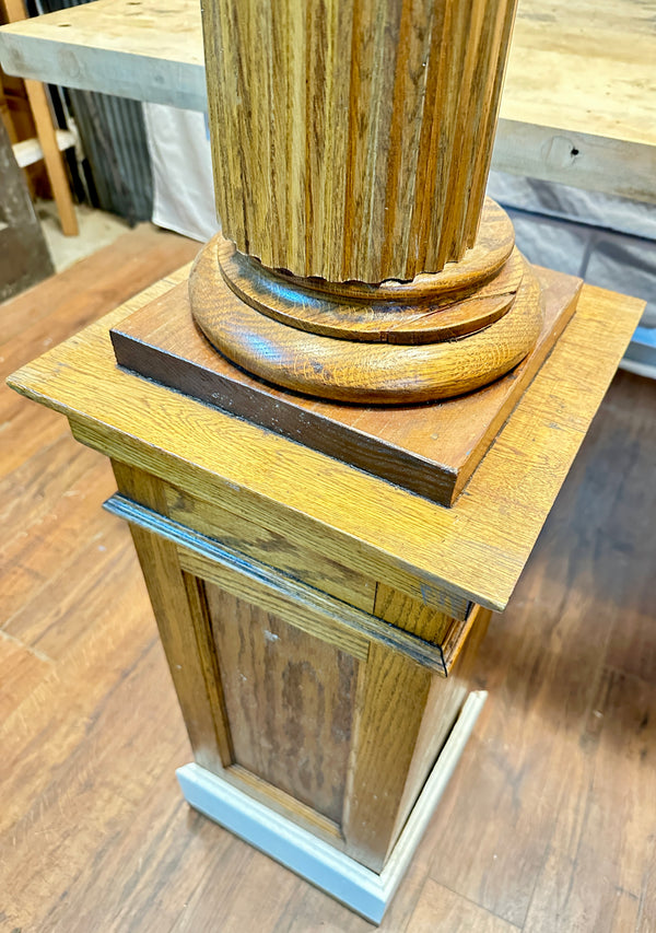 Fluted Oak Corinthian Column Pair GA20448