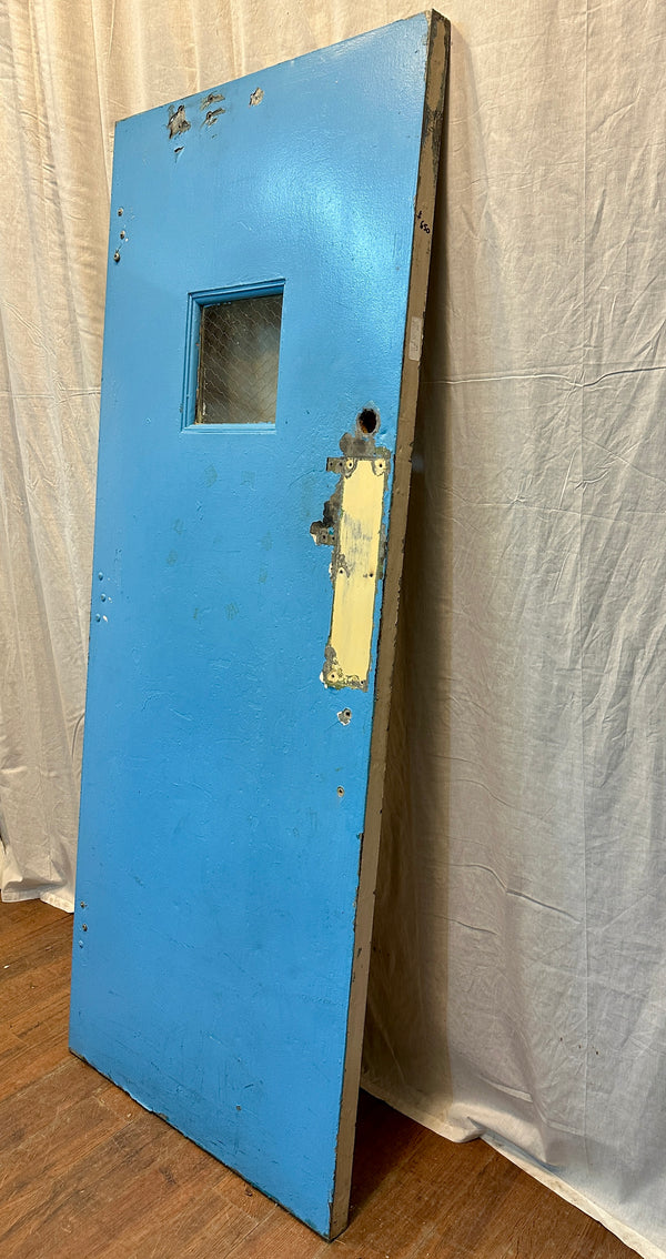 1-Pane Steel & Chicken Wire Glass Door GA20565