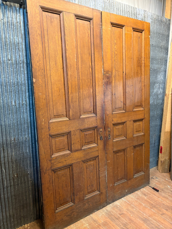 Pair of 6-Panel Oak Doors GS6079