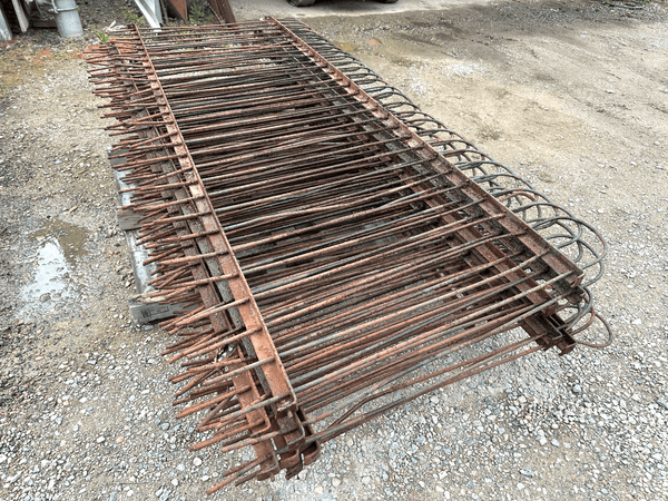 85 Ft of Antique Wrought Iron Hairpin Fencing GA21027