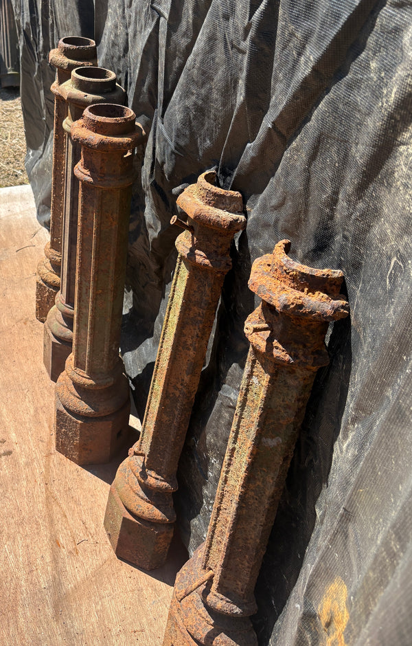 Set of Cast Iron Newel Posts GA21550