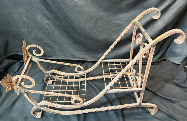 Custom Wrought Iron Decorative Holiday Sleigh GA20453