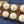 Load image into Gallery viewer, Vintage Set of 16 White Round Porcelain &amp; Brass Knobs w/ Screws GS00668
