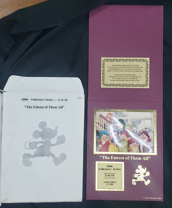 1996 Walt Disney World Collector Series Limited Edition Photos Set of 9 GA9513