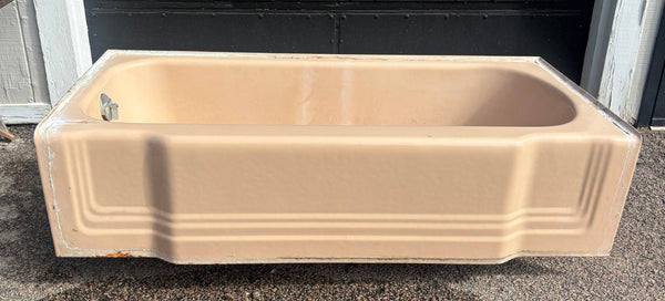 Cast Iron Art Deco Pink Tub GA21440