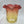 Load image into Gallery viewer, Large Antique Ruffled Yellow &amp; Cranberry Lamp Shade
